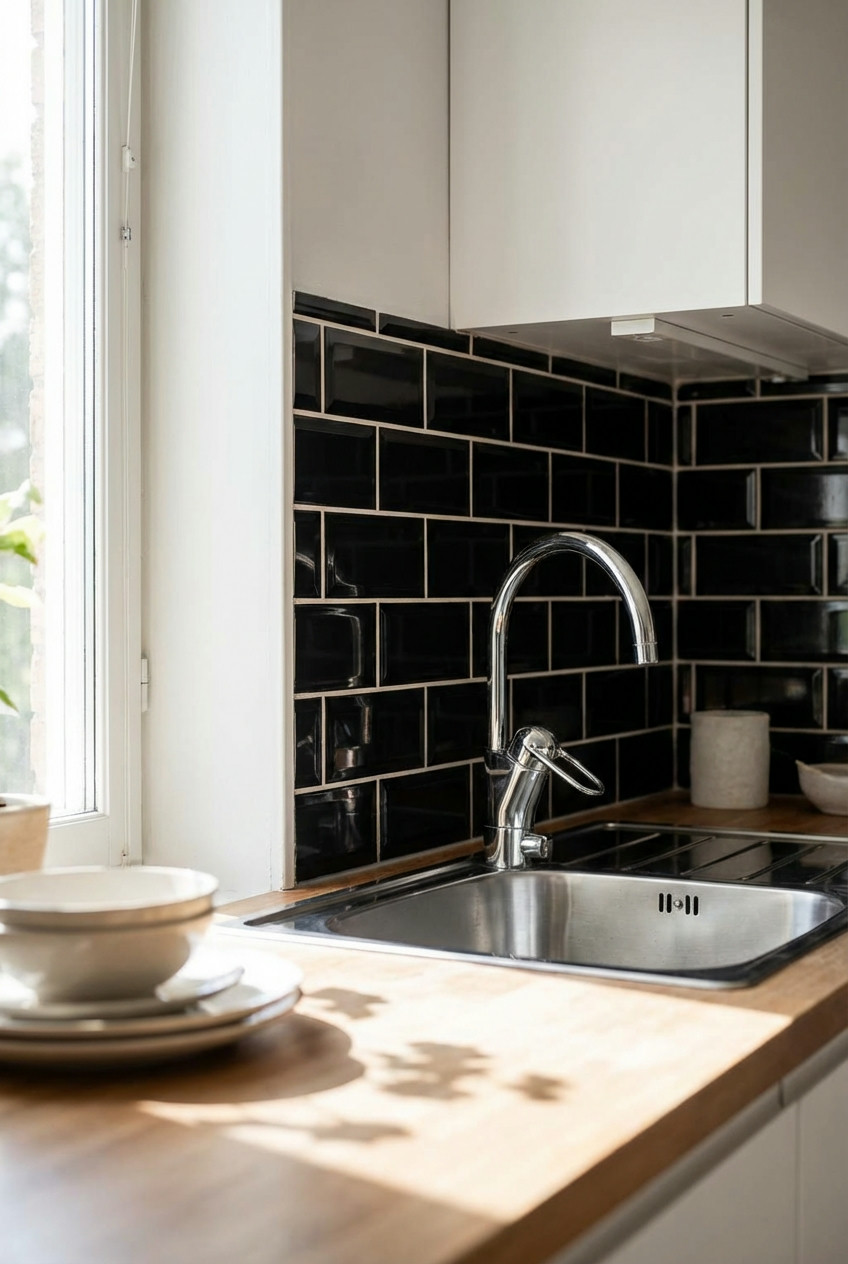 Subway Tile with Contrasting Grout 2