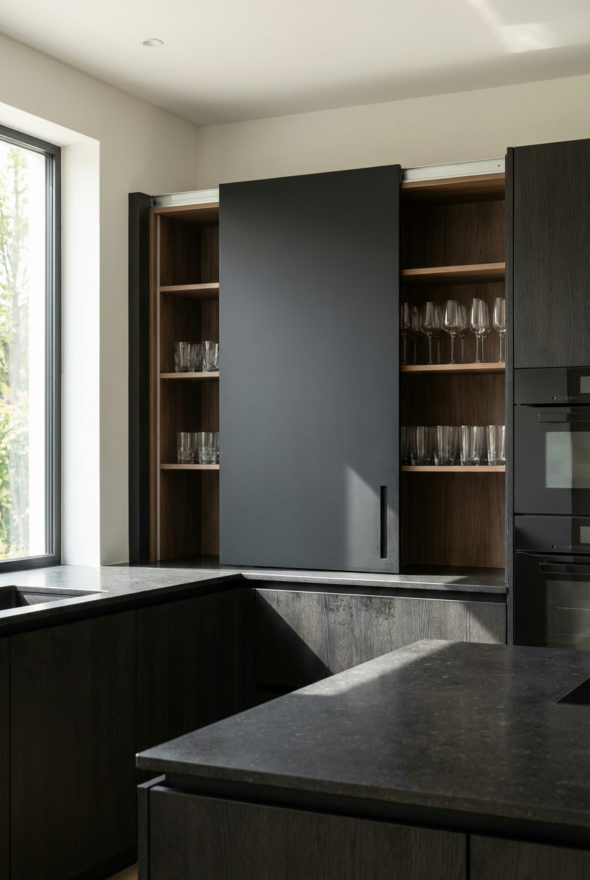 Pocket Doors on Cabinets 1
