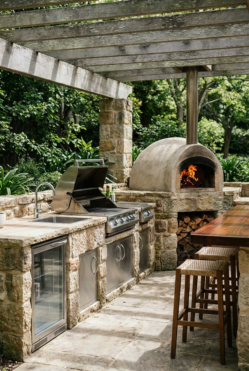 Outdoor Kitchens with Pizza Ovens 1
