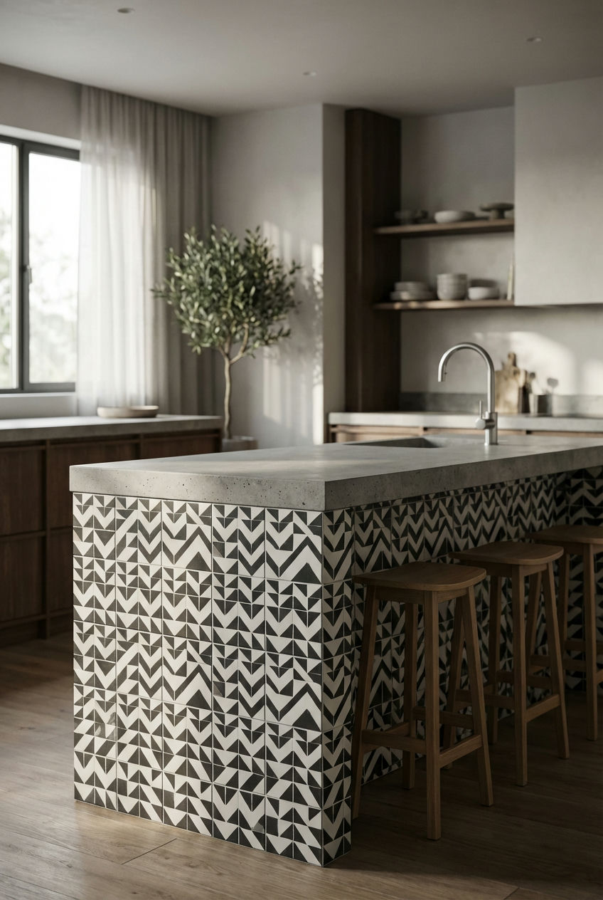 Tiled-Kitchen-Island-Sides 1
