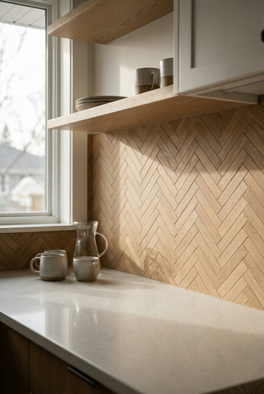 Herringbone Patterned Wood 1