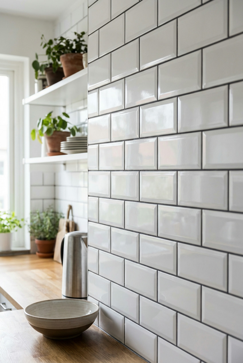 Subway Tile with Contrasting-Grout 1