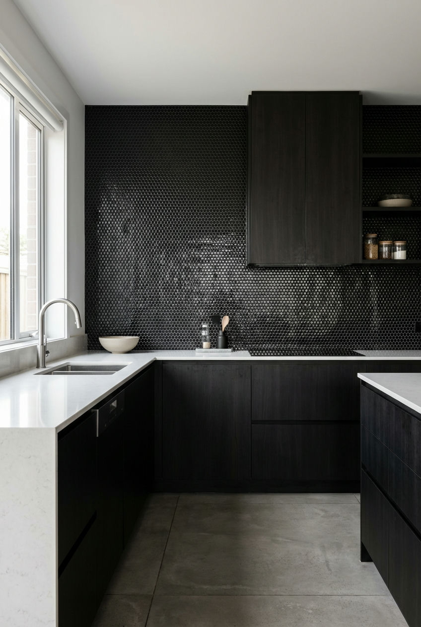 Dark and Mood Black Tiles 2
