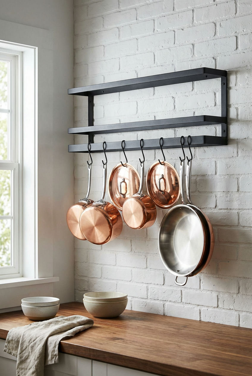 Wall-Mounted Pot Rack 1